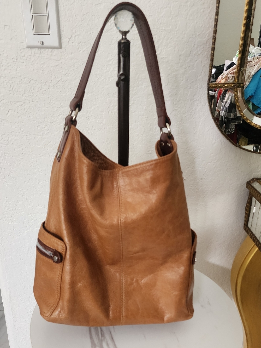 TANO | Classic Mustard Leather Shoulder Bag